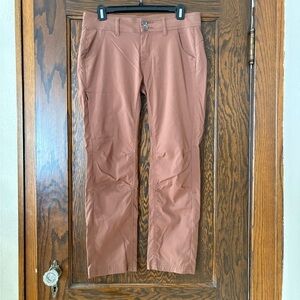prAna Women’s Hiking/Travel Pants – Size 6 Short – Roll-Up Leg – Rust/Burnt Clay